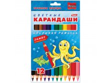 Карандаши Jumbo Морская семейка 12цв., утолщенные, картон. уп., европодвес 237,20.jpg