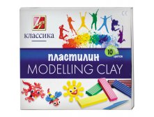 Пластилин Классика 10 цветов, 200гр, cо стеком 34,90.jpg