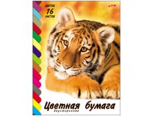 Цветная бумага двухсторонняя А4 16л. 16цв. (VK) хатб 15,24.jpg