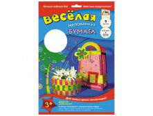 Цветная бумага двухсторонняя А4 9л. 9цв., мелованная, весёлая, узор ассорти 55,61.jpg