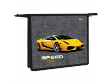 Папка для тетрадей 2 отделения, А5, Speed car, пластик, на молнии 107,88.bmp