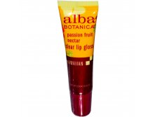 Alba Botanica, Страсть, четкий блеск для губ с фруктовым нектаром, 0.42 унций (12 г)