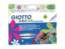 Фломастеры GIOTTO DECOR MATERIALS 06цв., для декорирования, европодвес 365,64.jpg