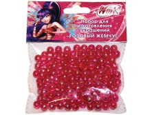 Набор для изготовления бус Winx-Розовый жемчуг, пластик розовый, жемчужины 30,15.jpg
