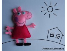 Игрушка "Свинка Пеппа" из фетра