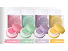 Macaron Lip Balm 9g 01 Strawberry 02 Greenapple 03 Grape 04 Pineapple 05 Lovechoco 306