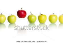 Stock-photo-single-red-apple-floating-above-a-row-of-green-apples-isolated-on-white-background-117754036.jpg