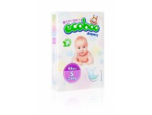 Ecoboo S, от 3 до 6 кг., 66 шт.