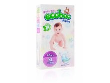 Подгузники Ecoboo XL, от 12 кг., 45 шт.