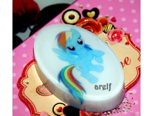 Мыло с картинкой Пони Радуга - 140 руб.