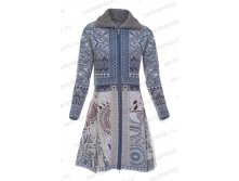 15134 blue пальто 104евро
