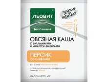 Леотон Каша овсяная Персик 40гр 18 мес 23,7