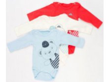 Боди д/новорожденных дл.рук. Flobaby мишка в кепке р.56-62-68-74