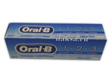   ORAL-B 1-2-3 fresh mint, 75 .  140 .