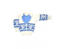 Куртка вязаная на флисовом подкладе, 1305-017-0001.  950 руб. Р-ры 86,92,98,104,110,116, 122.