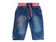 Джинсы для девочки Flobaby love сердце р.98-104-110