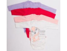 Боди д/новорожденных дл.рук. Flobaby зайчонок поцелуй меня р.56-62-68-74