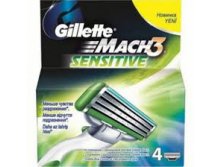  Gillette Mach3 Sensitive 4 . NEW-280 