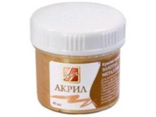 Краска акрил металлик 40мл ЛУЧ золото 23С1470-08 цена 37,70р ряд 3 шт