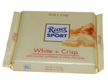  RITTER SPORT White+Crisp , 100 . 170 .