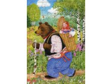 Пазл-рамка Маша и медведь_55 руб.