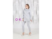 Костюм из двух вещей с объемным воротником (арт. 1101) серый.jpg