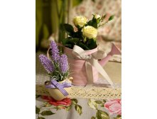 Салфетка сервировочная с кружевом, 45х45 см, Дольче вита, 185 руб