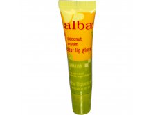 Alba Botanica, Прозрачный блеск для губ с кокосовым кремом, 0.42 унции (12 г)