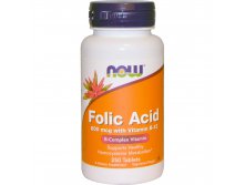 Now Foods, Folic Acid with Vitamin B-12, 800 mcg, 250 Tablets