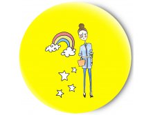 80р Одностороннее зеркальце Yellow dreams