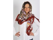 P14 brown 120х120. Вискоза80 шелк20. 120х120. La-u-ra Mi-la-no. Италия. 676 руб.jpeg