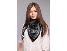 0015 flora black-grey (2). Полиэстер. 90х90. So-ph-ie Ro-ma-ge. Италия. 325 руб.jpeg