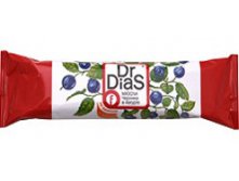 35 гр Dr.DiaS Батончик-мюсли в ЙОГУРТЕ на фруктозе ЧЕРНИЧНЫЙ