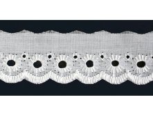 Шитье из хлопка, белое, ширина 25 мм, 16 руб