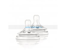 Соска Avent Natural, силикон, поток медленный, 2 шт., AVENT, Philips 327 р..jpg
