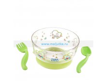 Набор посуды из 3-х предметов, пластиковый, Canpol Babies 453 р..jpg
