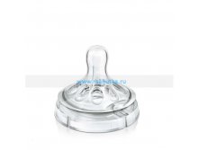 Соска Avent Natural, силикон, поток быстрый, 2 шт., AVENT, Philips 318 р..jpg