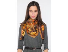 RB90х90-03-browngold (2). Шелк. 90х90. Re-na-to Ba-le-st-ra. Италия. 900 руб.jpeg