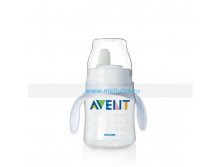 Набор тренировочный AVENT PP бутылочка 125 мл., соска, ручки, носик, 4 мес., AVENT, Philips 524 р..jpg