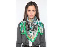 RB90х90-map green (2). Шелк. 90х90. Re-na-to Ba-le-st-ra. Италия. 1100 руб.jpeg