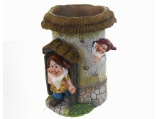 Фигурка декоративная (кашпо) "Домик гномов" 18,5*20*24,5см. (белая упаковка) Gloria Garden, Материал: Полистоун, Код: 2830835, Артикул: 2830835 1522р