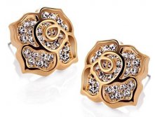 Серьги Swarovski Crystal золотые, арт.СС0043 389 руб..jpg