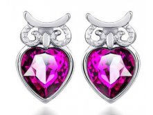 Серьги Swarovski Crystal фиолетовые, арт.СС0030, 299 руб..jpg