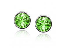 Серьги Swarovski Crystal светло зеленые, арт.СС0006, 145 руб..jpg