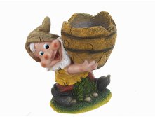 Фигурка декоративная (кашпо) "Гном с кувшином" 22*16*25см. (белая упаковка) Gloria Garden, Серия: Волшебный лес, Материал: Полистоун, Код: 2830834, Артикул: 2830834 1472р