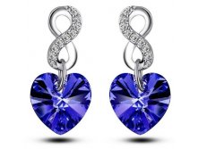 Серьги Swarovski Crystal темно синие, арт.СС0044, 395 руб..jpg
