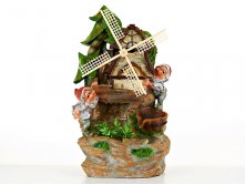 Фонтан декоративный "Гномы/Старая мельница" 29*21,5*49,5см. (водяная помпа-напряжение-220V-240V, мощность 4W, провод-L=138см.) (без подарочной упаковки) ENS, Серия: Ферма, Материал: Полимерные материалы, Код: 2830753, Артикул: 2830753 4924р