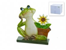 Фигура декоративная для сада "Лягушка-квакушка" 12*3*15см. (белая упаковка) ENS, Серия: Ферма, Материал: Полимерные материалы, Код: 1961642, Артикул: 1961642 423р