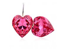 Серьги Swarovski Crystal розовые, арт.СС0026, 290 руб..jpg