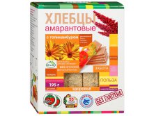Хлебцы амарантовые с топинамбуром и гречей 100г 18 мес	36,88